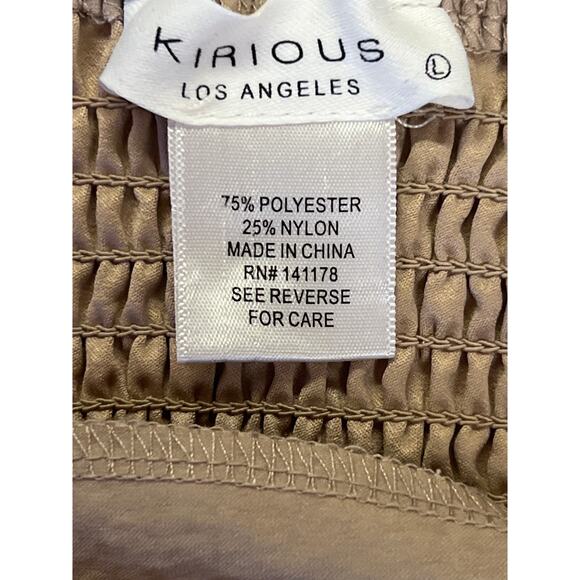 Kirious Women’s Large Cropped Top Blouse Peasant Coquette Boho Festival Coastal - Picture 8 of 8